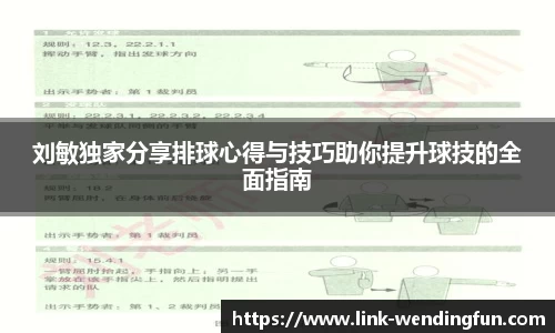 刘敏独家分享排球心得与技巧助你提升球技的全面指南